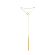 BIJOUX - MAGNIFIQUE COLLIER EN MÉTAL FRANGES DORÉES