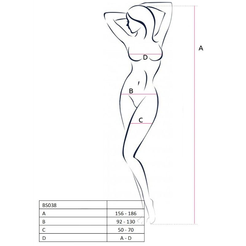 Femme bs038 bodystocking blanc taille unique