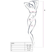 PASSION - FEMME BS045 BODYSTOCKING BLANC TAILLE UNIQUE