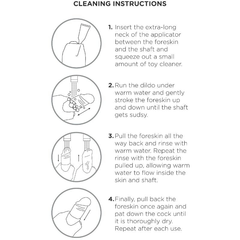 Gode réaliste chair non coupée 23 cm