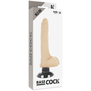 BASECOCK - VIBRATEUR RÉALISTE 2-1 NOIR 18.5 CM -O- 4 CM