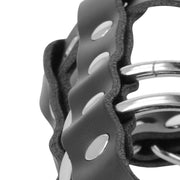 DARKNESS - CAGE DE CHASTETÉ EN CUIR AVEC SERRURE