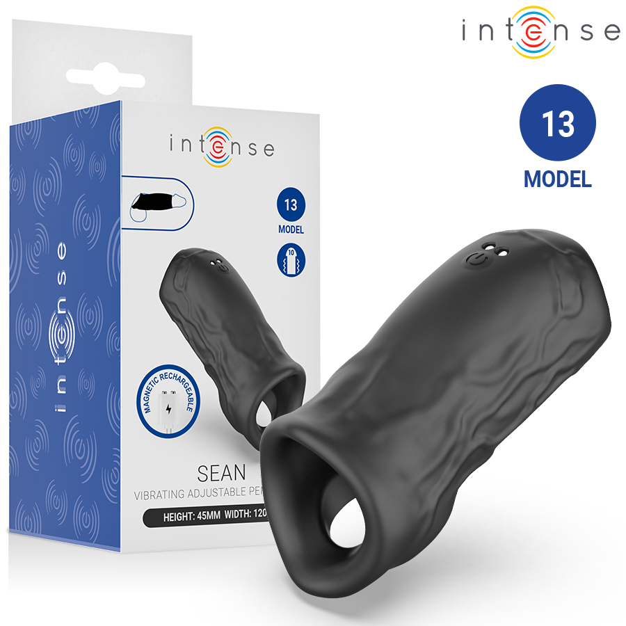 INTENSE - SEAN ANNEAU PÉNIS VIBRANT ET RÉGLABLE MODÈLE 13