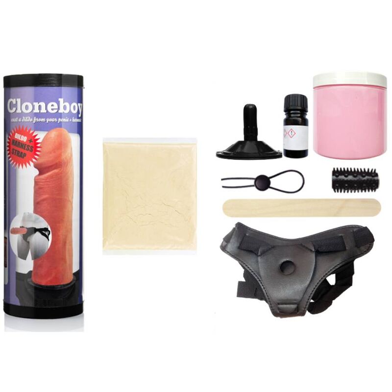 Kit Moulage Gode Personnalisé avec Sangle Harnais et Ventouse - Cloneboy