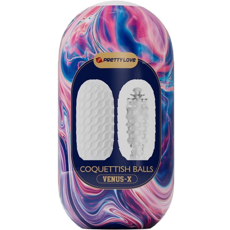 Masturbateur Homme Coquettish Balls Réversible Extensible Étanche - Pretty Love