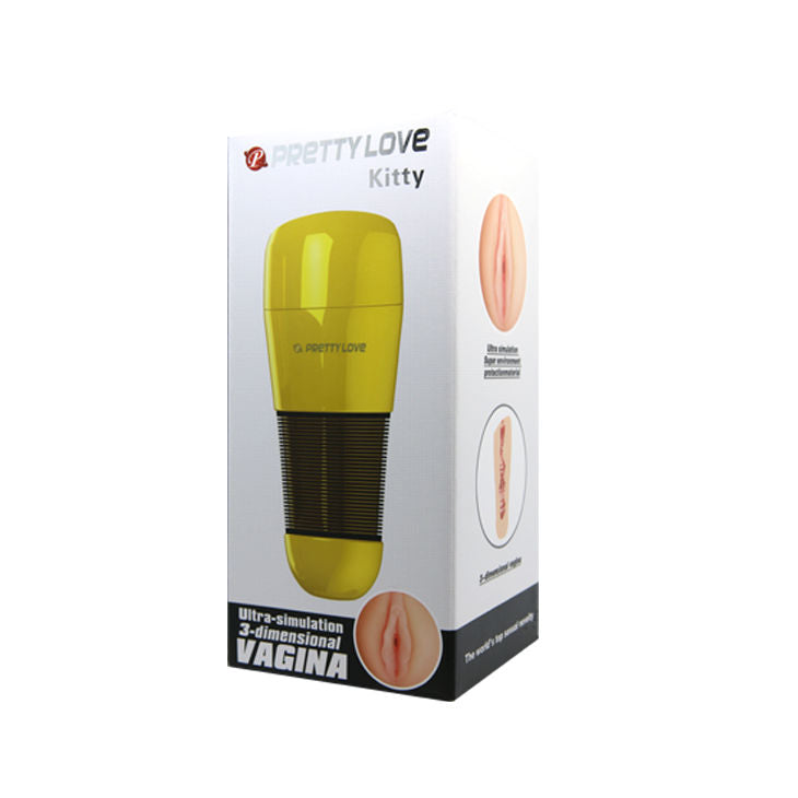 Masturbateur Masculin Kitty Vagin Réaliste Nodules Stimulants - Pretty Love