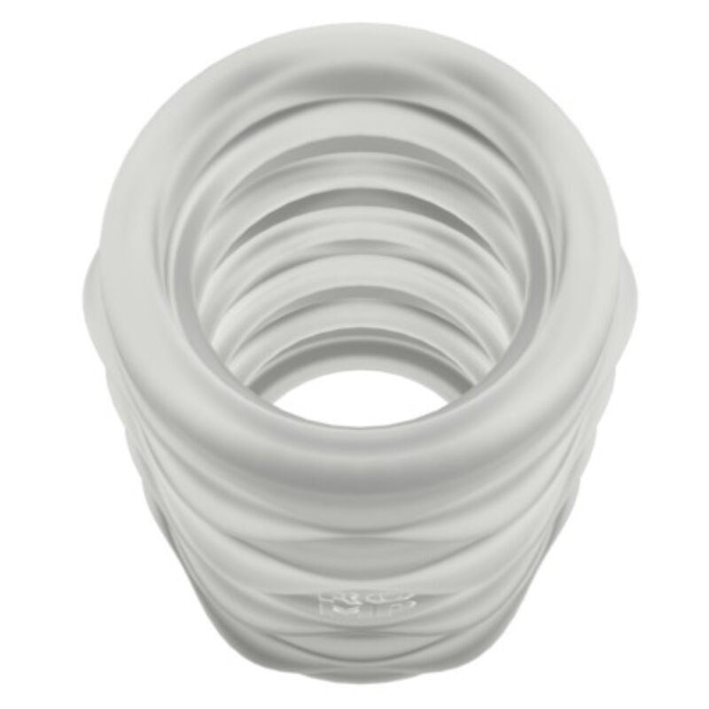 Masturbateur Mosh Transparent Texturé Gaine Réversible 6 cm - Romp