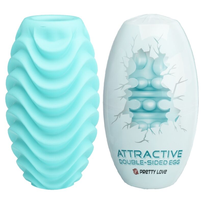 Masturbateur Oeuf Modèle 2 Gaine Nervurée Extensible - Pretty Love