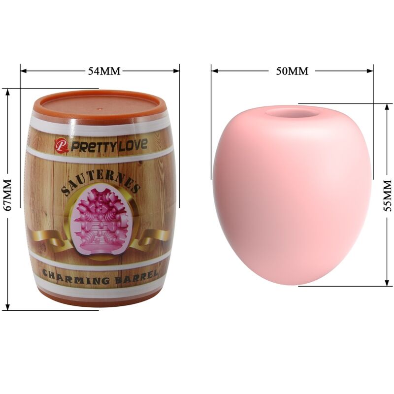 Masturbateur Oeuf Modèle 2 Gaine Nervurée Extensible - Pretty Love