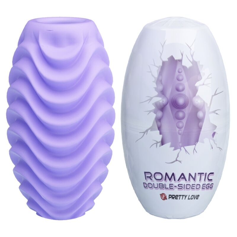 Masturbateur Oeuf Modèle 2 Gaine Nervurée Extensible - Pretty Love