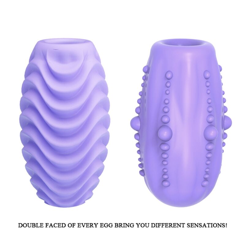Masturbateur Oeuf Modèle 2 Gaine Nervurée Extensible - Pretty Love