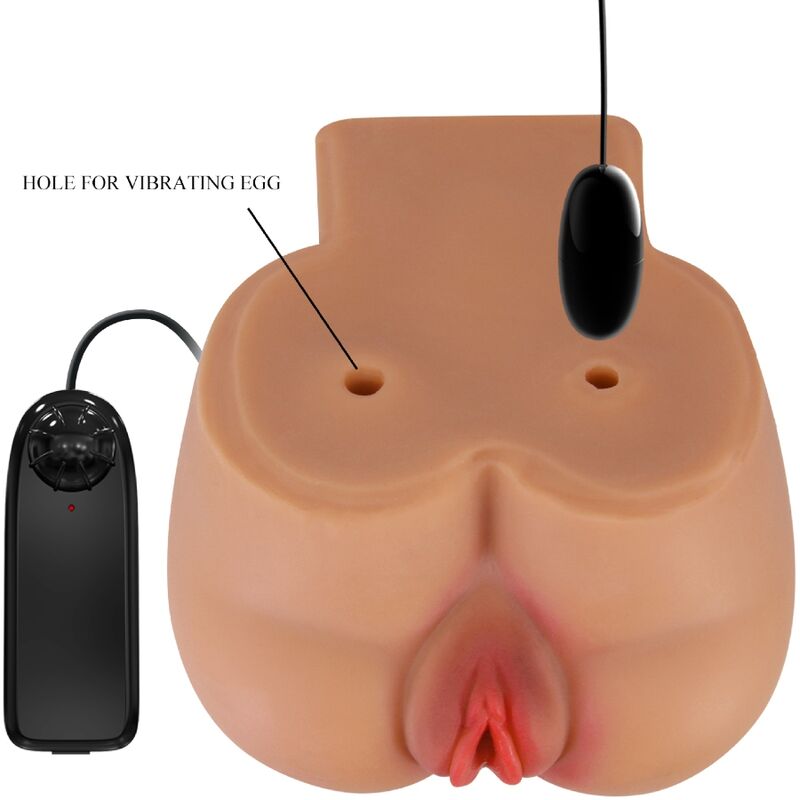 Masturbateur Réaliste Kylie Ass Double Entrée Vagin et Anus Vibrant - Crazy Bull