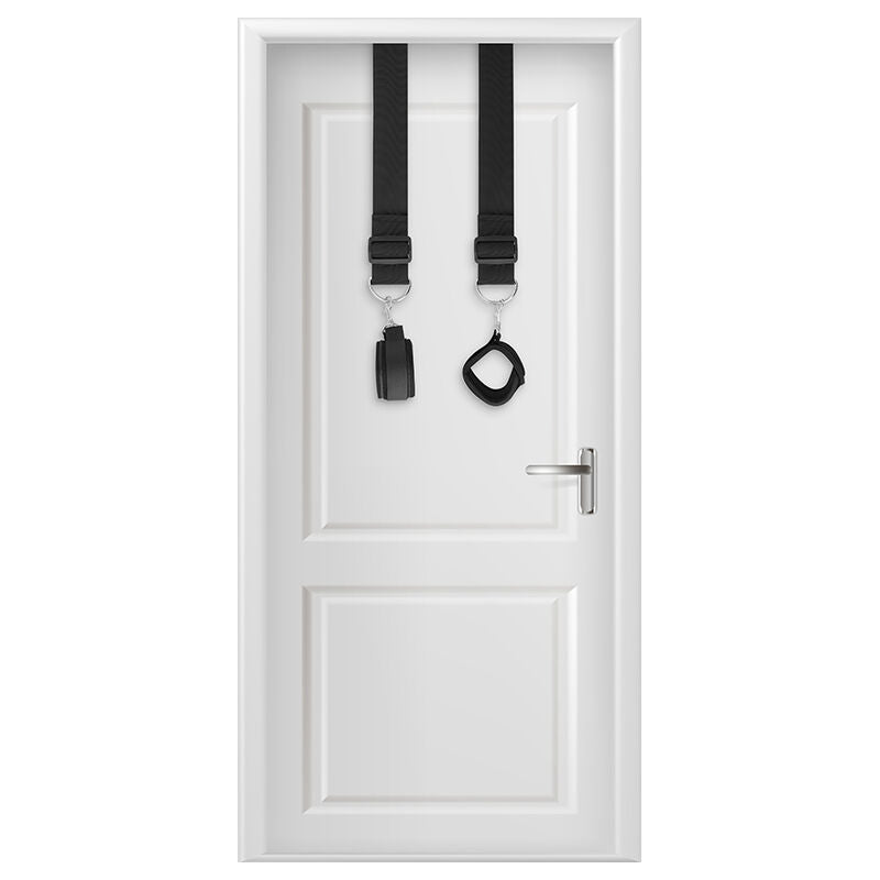 Menottes de Porte BDSM Bondage Néoprène Sangles Réglables - Darkness