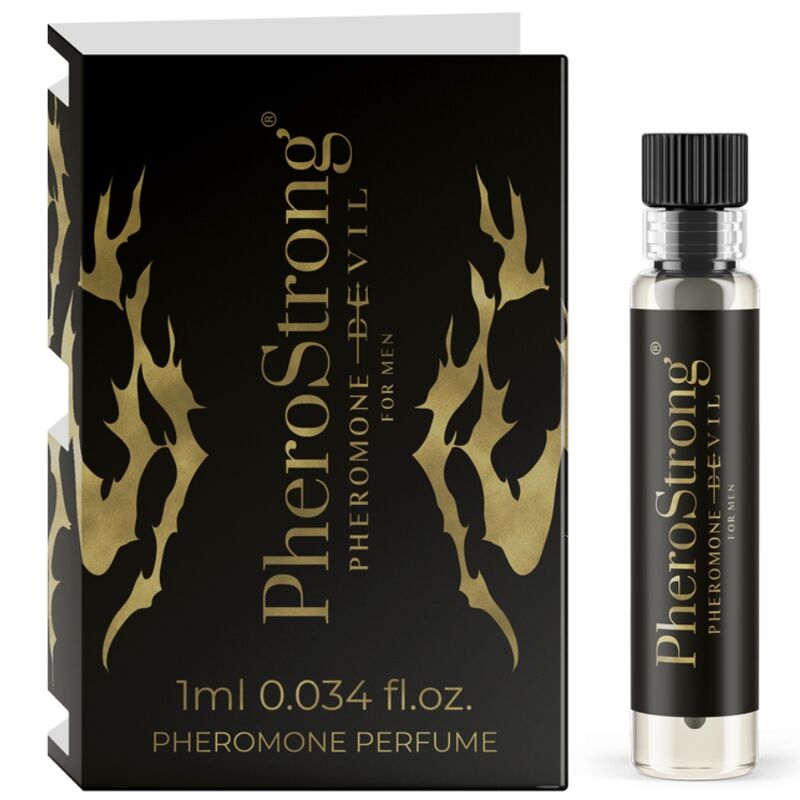Parfum aux Phéromones Devil pour Homme Notes Boisées - Pherostrong