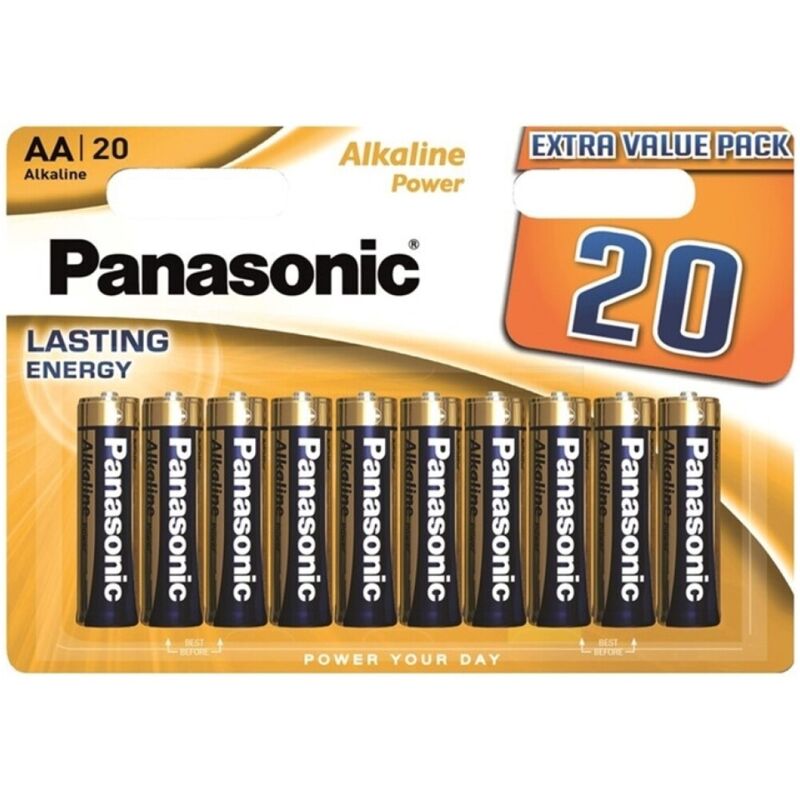 Piles AA Alcalines Bronze LR6 - Panasonic