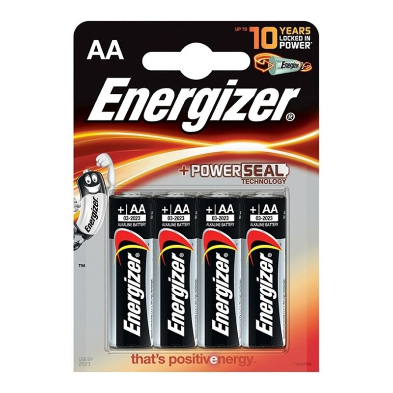 Piles Alcalines AA LR6 1,5V Lot de 4 - Energizer