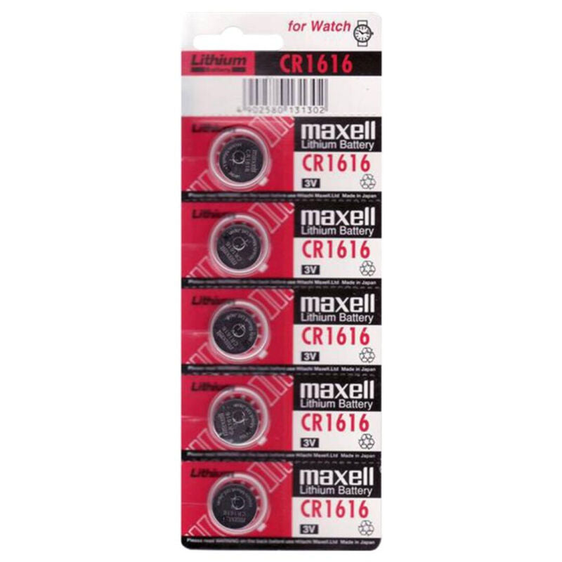 Piles Lithium CR1616 3V Lot de 5 Longue Durée - Maxell