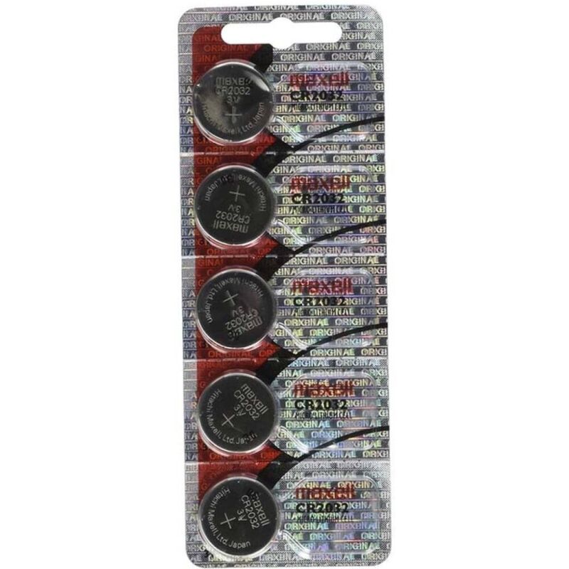 Piles Lithium CR2032 3V Maxell Lot de 5 Longue Durée