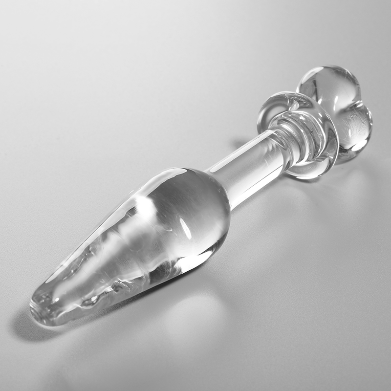 Plug Anal Verre Borosilicate Modèle 7 Transparent 13,5 cm - Nebula Series By Ibiza
