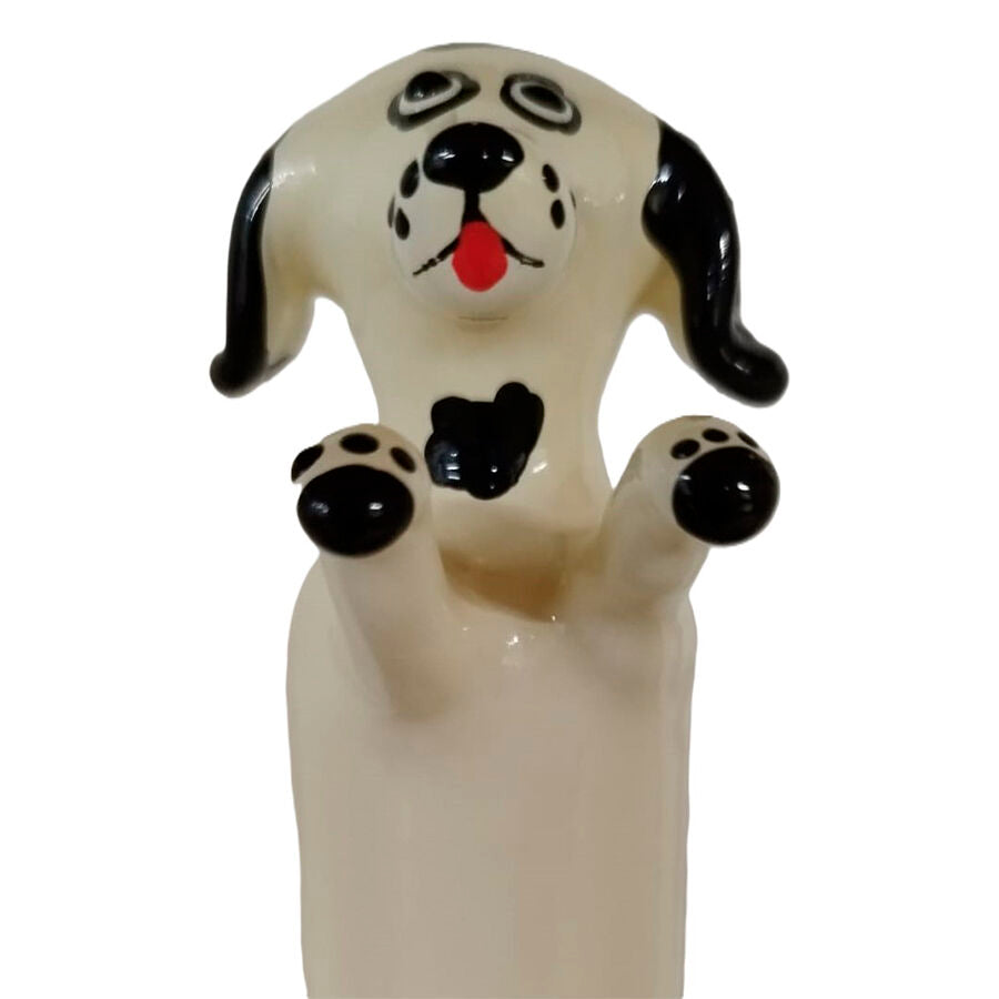 Préservatif Fantaisie Peint Main Happy White Dog XL Latex - Condomerie