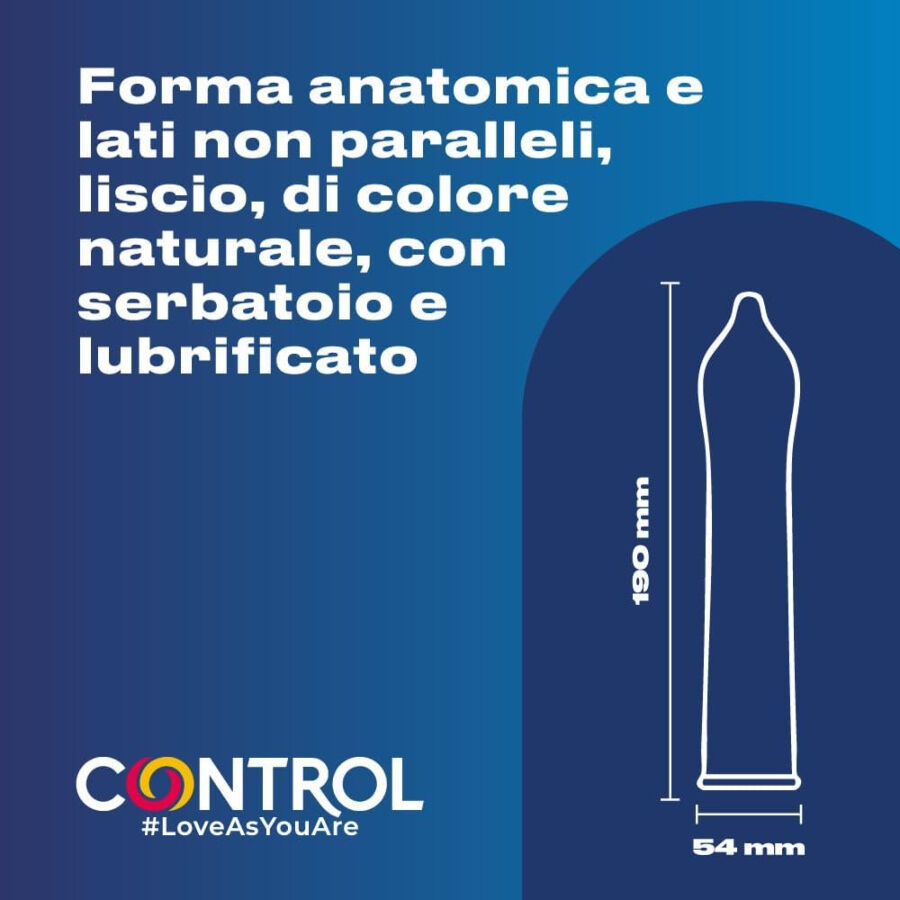 Préservatifs Nature Forme Adapta Lubrifiés Boîte 144 Unités - Control