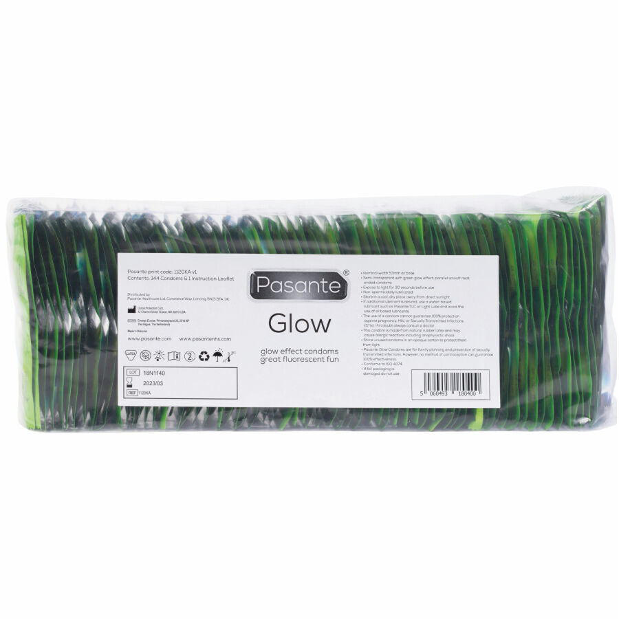 Préservatifs Phosphorescents Glow Lot de 144 Latex Naturel - Pasante