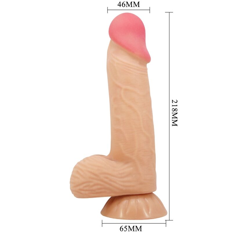 Pretty Love — Série Sliding Skin Gode Réaliste Avec Ventouse Sliding Skin 20,6 CM