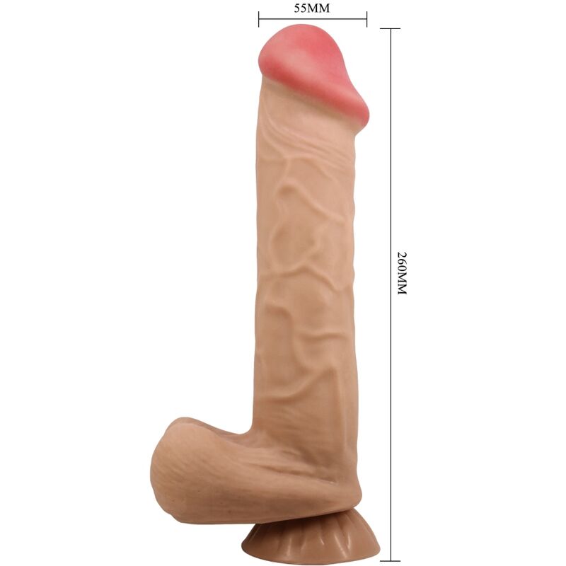 Pretty Love — Série Sliding Skin Gode Réaliste Avec Ventouse Sliding Skin Flesh 26 CM
