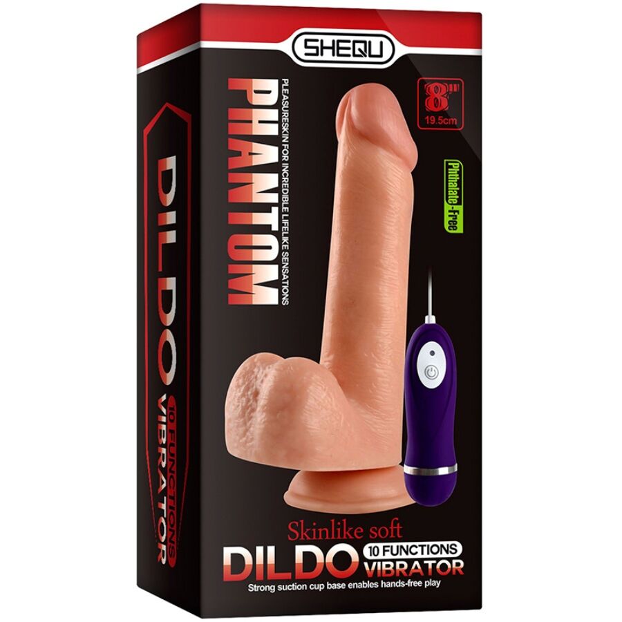Shequ gode vibrant — phantom télécommandé réaliste