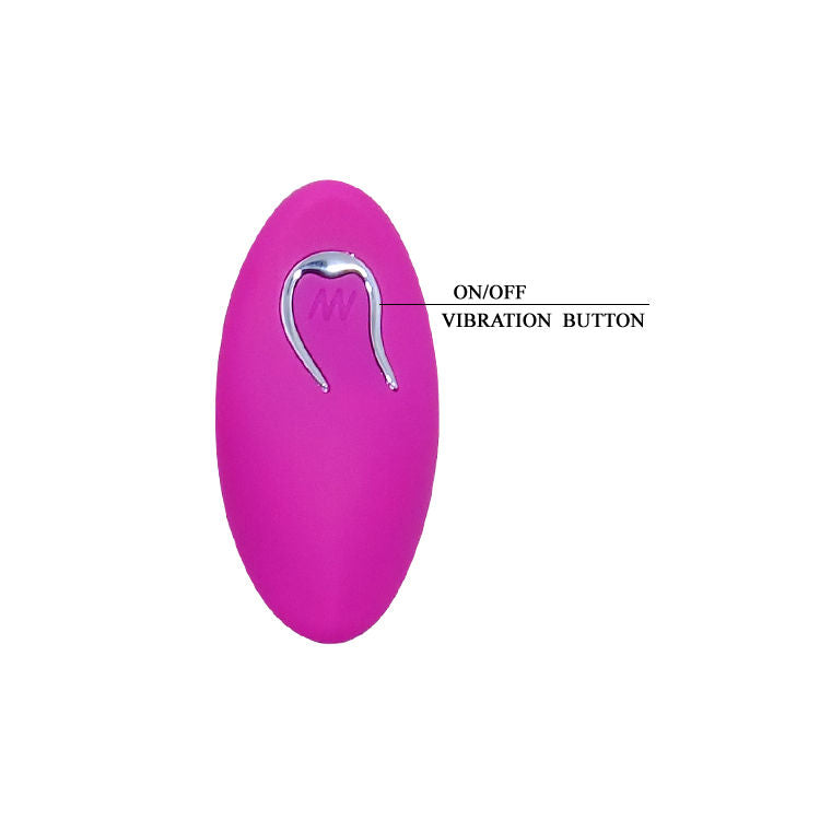 Œuf Vibrant Berger Télécommande Sans Fil 12 Vibrations Rechargeable - Pretty Love