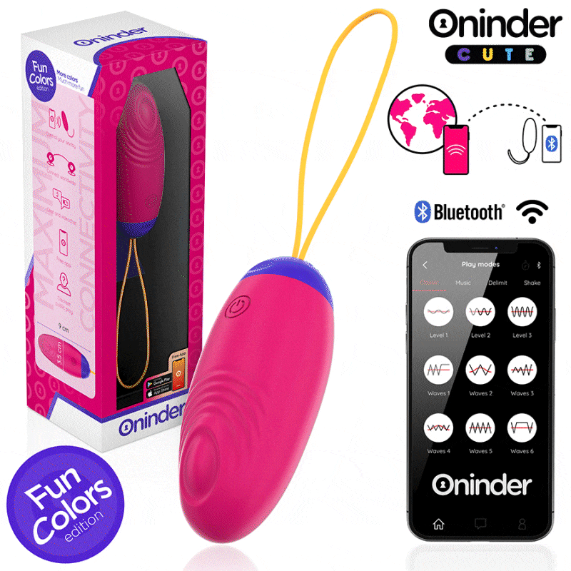 Œuf Vibrant Connecté Cute Vibrations et Tapotements App Gratuite - Oninder