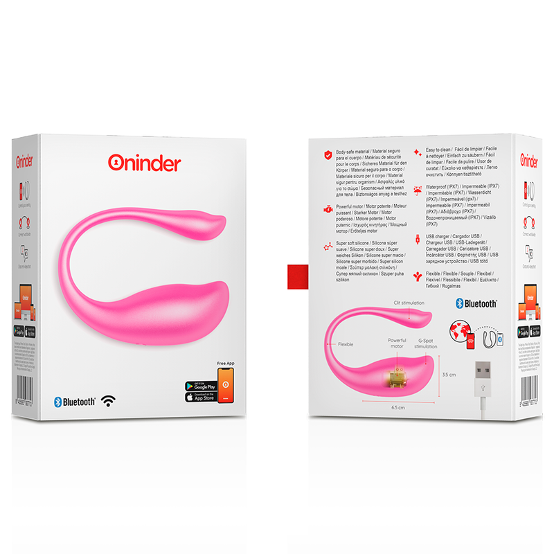 Œuf Vibrant Connecté Nairobi Télécommande App Silicone - Oninder