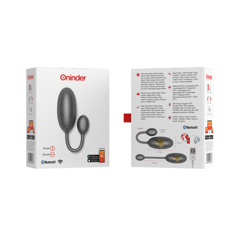 Œuf Vibrant Connecté Tokyo App Gratuite Silicone Rechargeable - Oninder