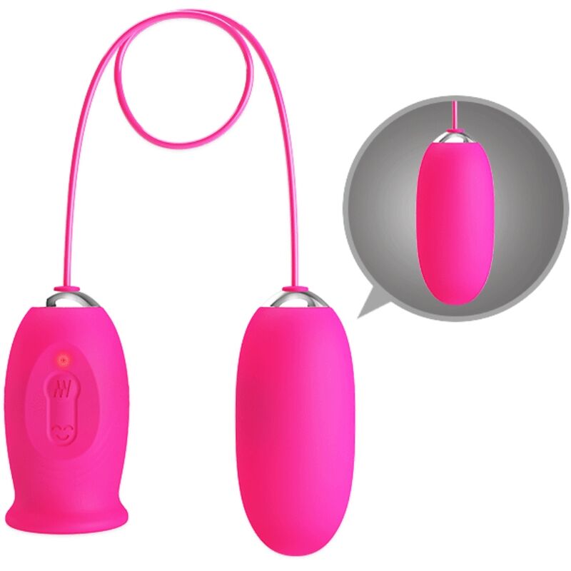 Œuf Vibrant Daisy Langue Stimulante Clitoris 12 Vibrations Rechargeable - Pretty Love