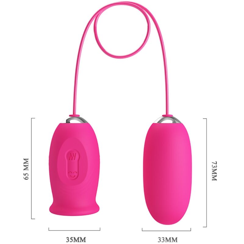 Œuf Vibrant Daisy Langue Stimulante Clitoris 12 Vibrations Rechargeable - Pretty Love