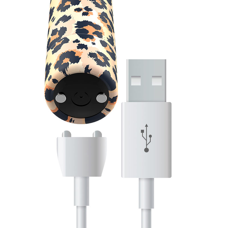 Œuf Vibrant Rechargeable Leopard 10 Modes Compact Étanche - Custom Bullets