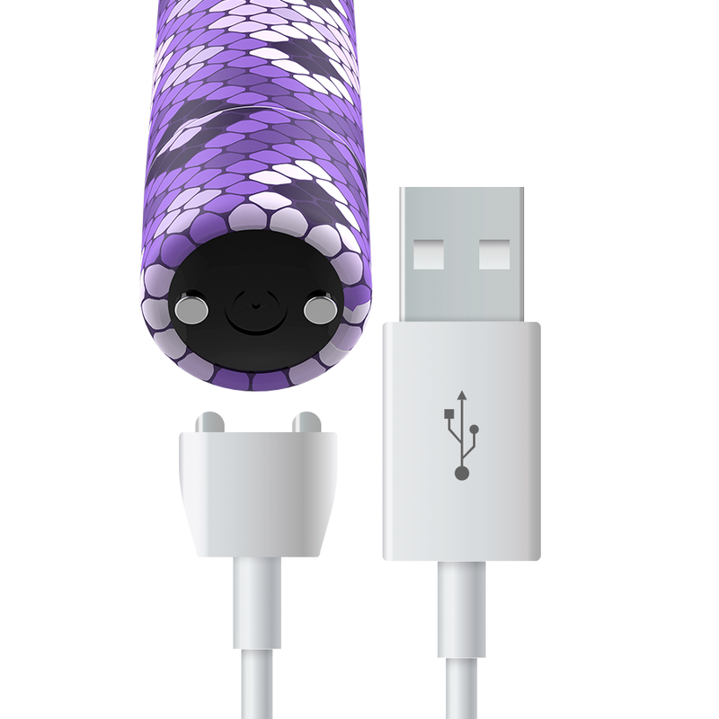 Œuf Vibrant Snake Rechargeable Magnétique 10 Modes Compact - Custom Bullets