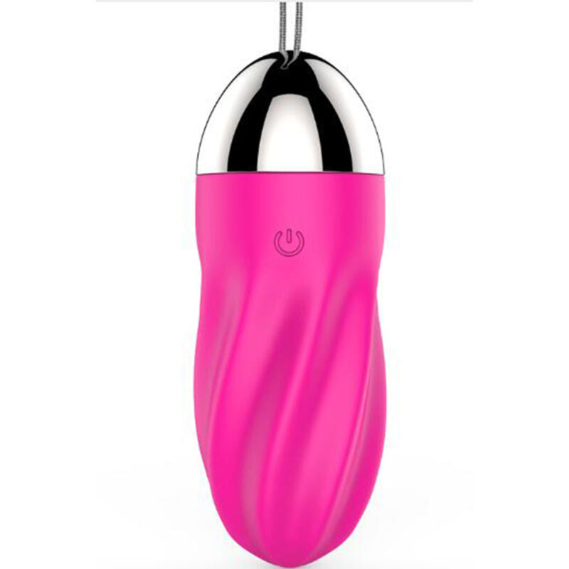 Œuf Vibrant Télécommandé Sweety Spiral Silicone Rose - Armony