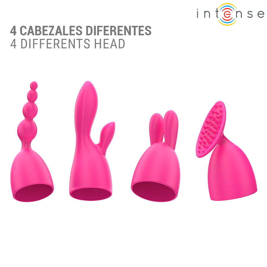 Vibromasseur Clitoridien Cher 4 Embouts Interchangeables 20 Modes - Intense