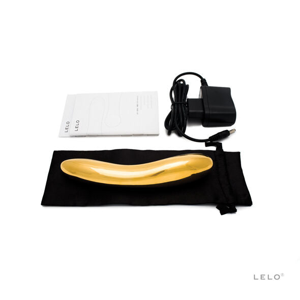 Vibromasseur de Luxe Inez Plaqué Or 24 Carats 5 Modes Rechargeable - Lelo