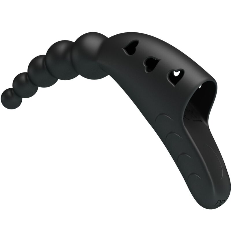 Vibromasseur Doigt Jordin Silicone Nervuré 10 Vibrations Rechargeable - Pretty Love