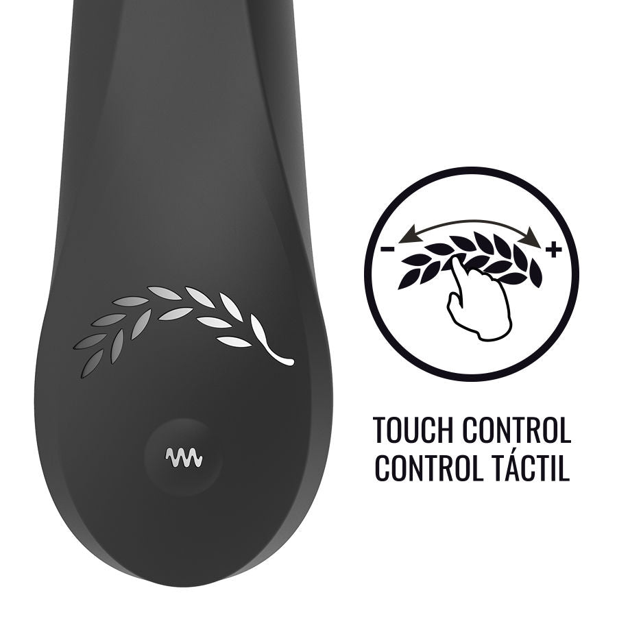 Vibromasseur Kean Commande Tactile Touch Control 10 Modes IPX6 - Black&Silver