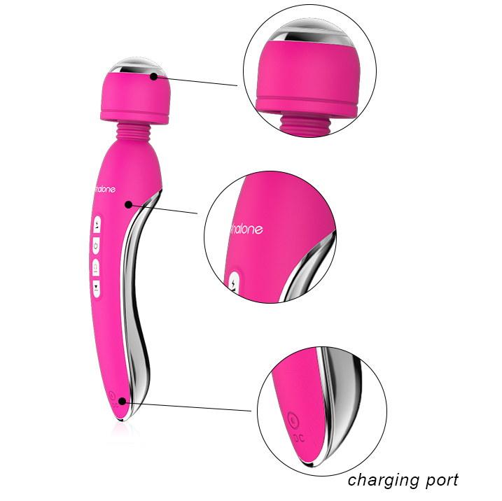 Vibromasseur Électrostimulation Impulsion Électromagnétique 7 Fréquences IPX7 - Nalone