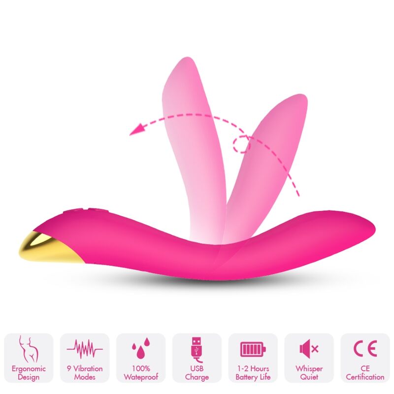Vibromasseur Multiposition Flamingo - Flexible Point G 9 Modes - Armony