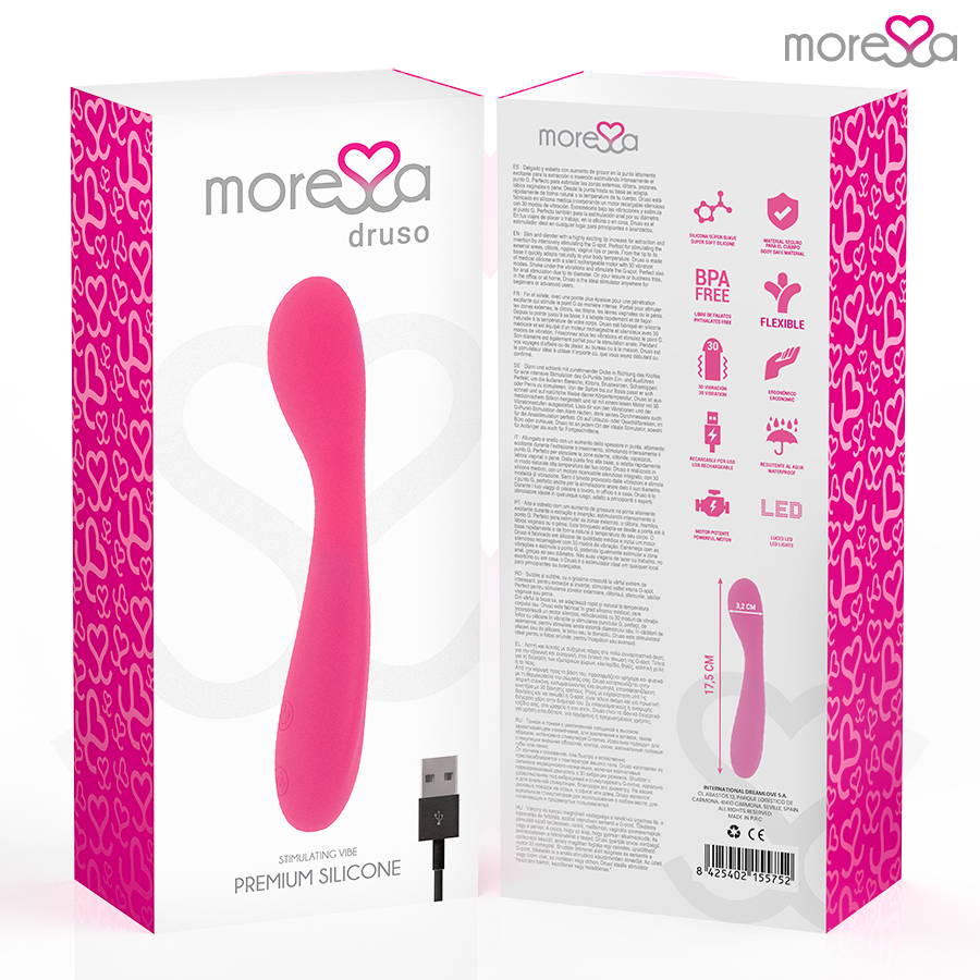 Vibromasseur Point G Druso Rechargeable 30 Modes - Moressa