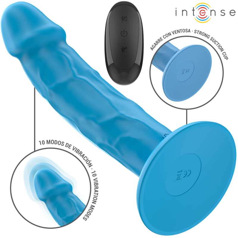 Vibromasseur Réaliste Phoebe 10 Vibrations Télécommande Étanche - Intense