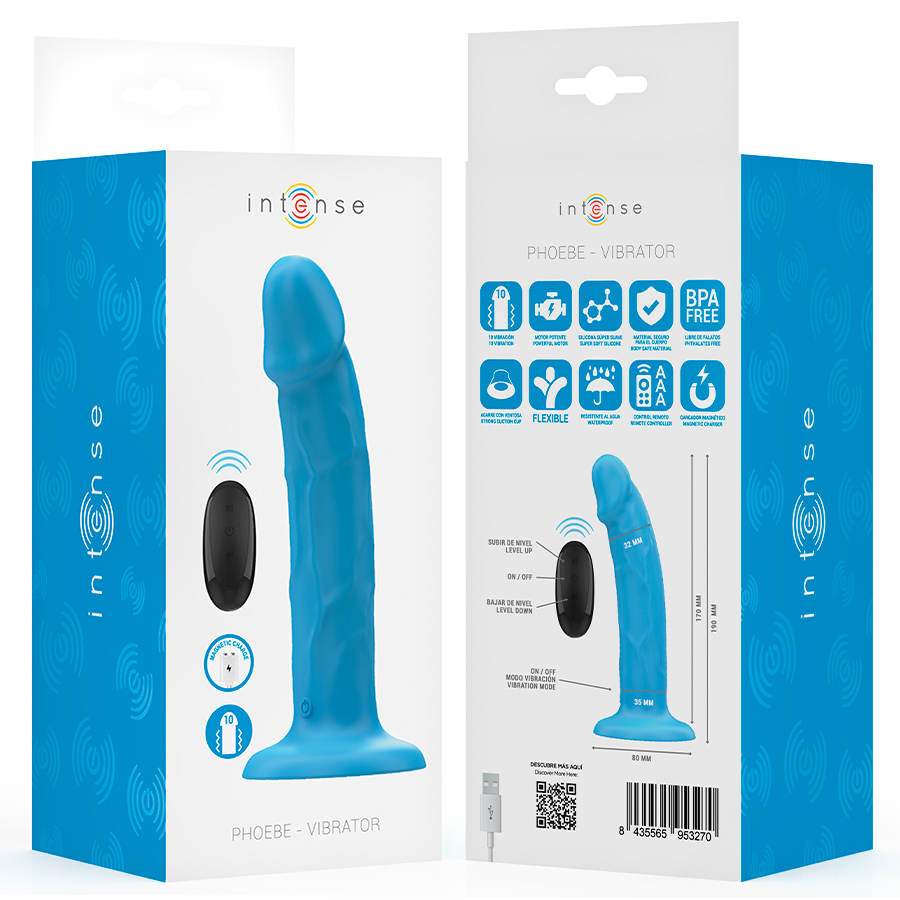 Intense vibromasseur — 10 vibrations télécommande