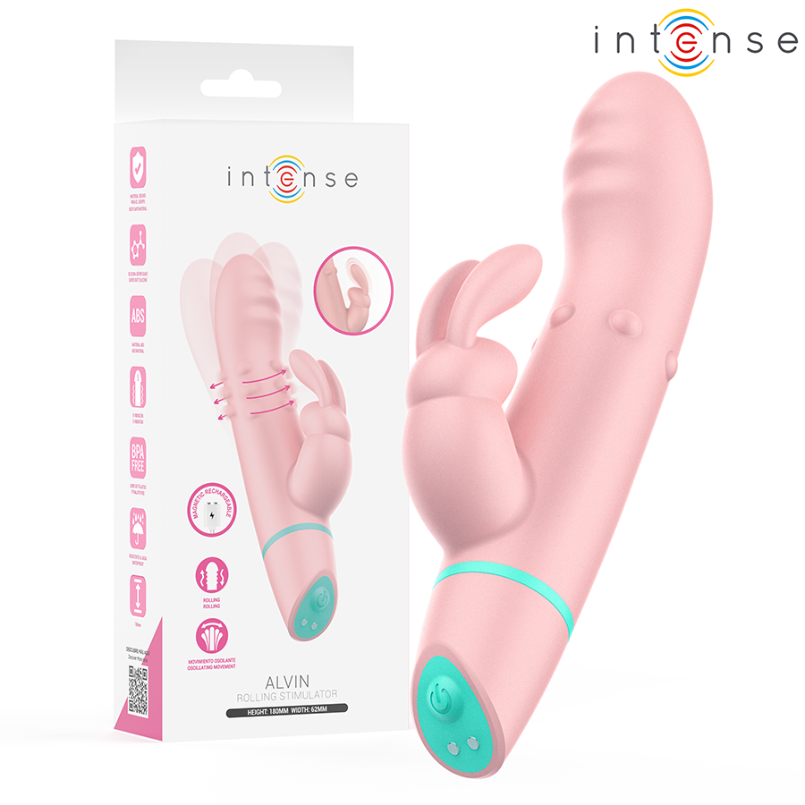 Vibromasseur Rabbit Alvin Oscillant à Roulement 5 Modes Rechargeable - Intense