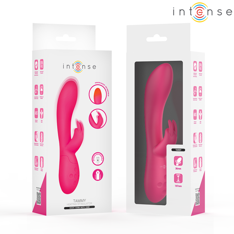 Vibromasseur Rabbit Chauffant Tammy 9 Modes Rechargeable - Intense