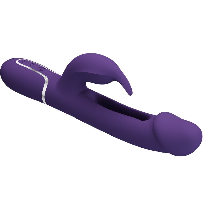 Vibromasseur Rabbit Kampas Langue Oscillante Bouton Climax Rechargeable - Pretty Love